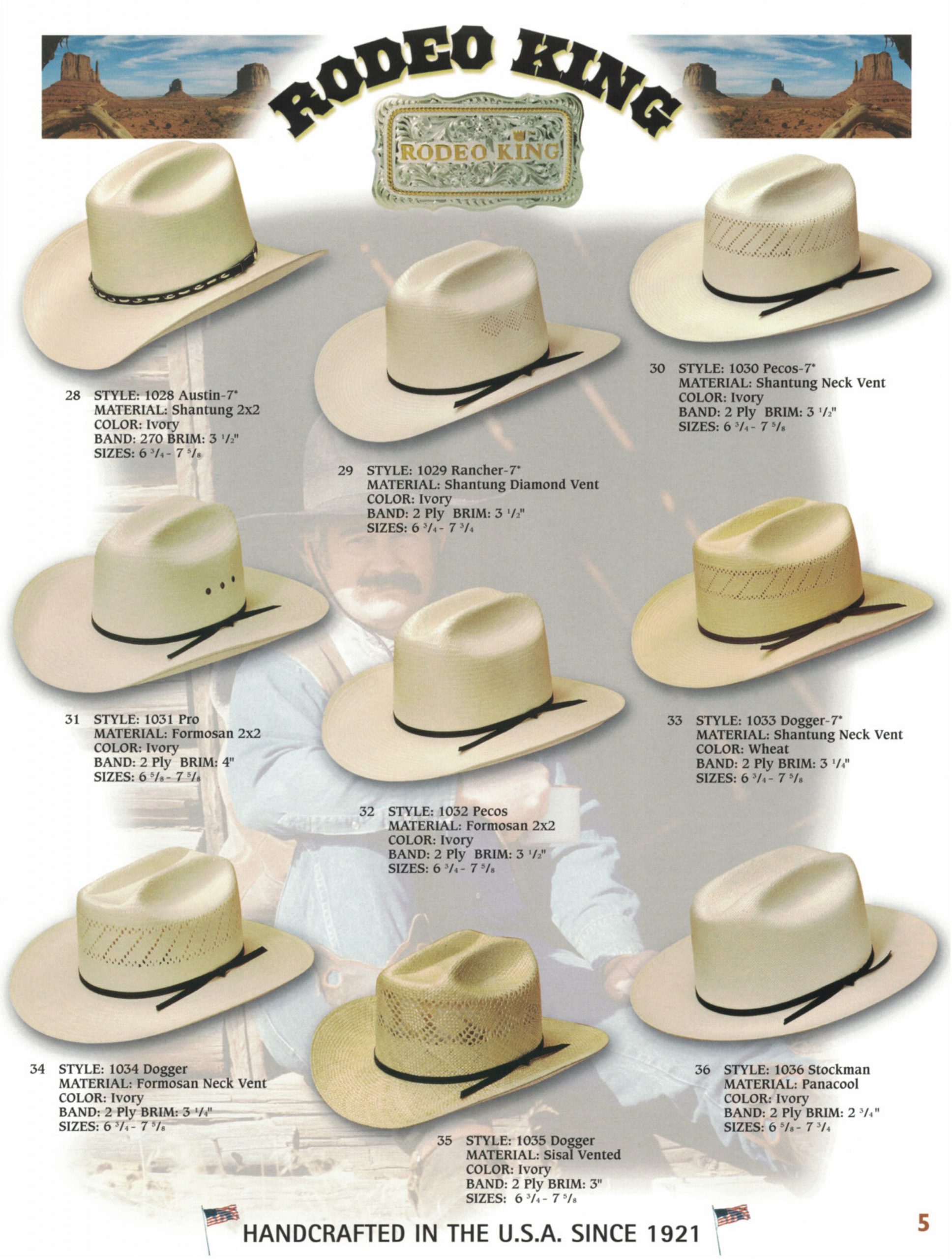 Ozark Hat Co. catalog page 5