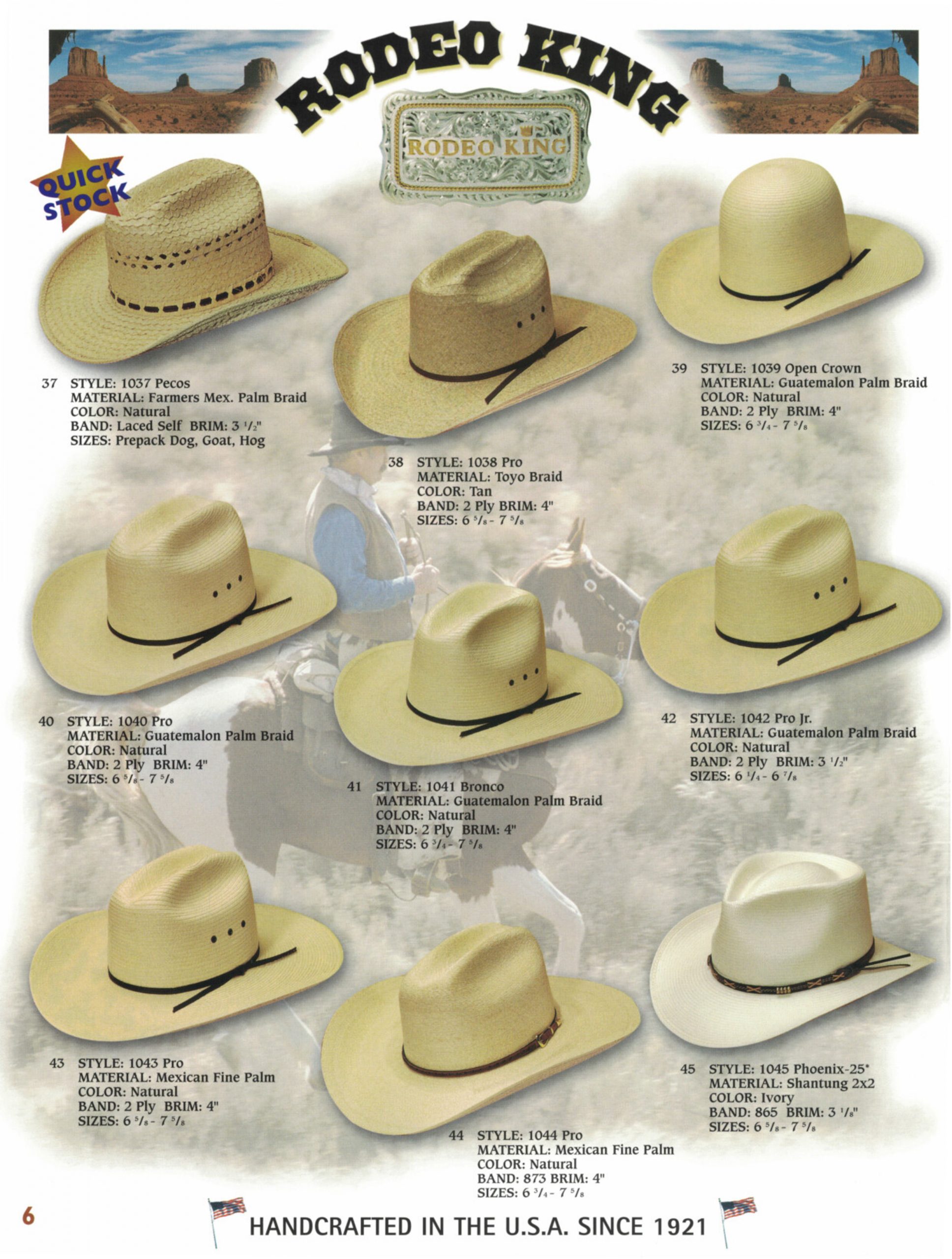 Ozark Hat Co. catalog page 6